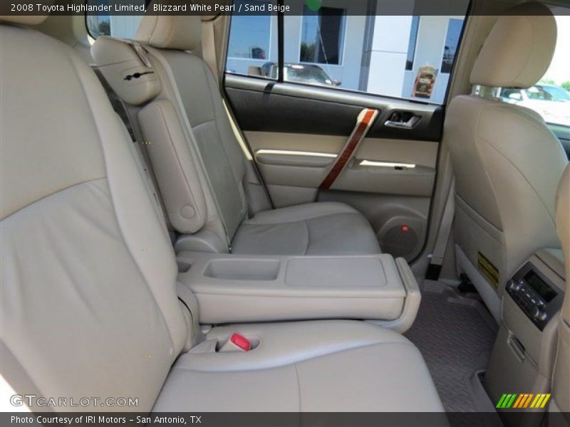 Blizzard White Pearl / Sand Beige 2008 Toyota Highlander Limited