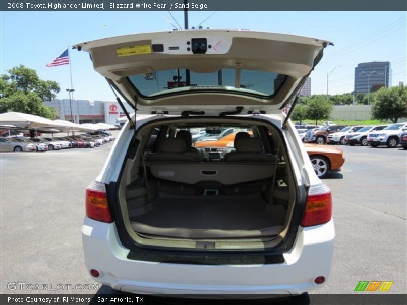 Blizzard White Pearl / Sand Beige 2008 Toyota Highlander Limited