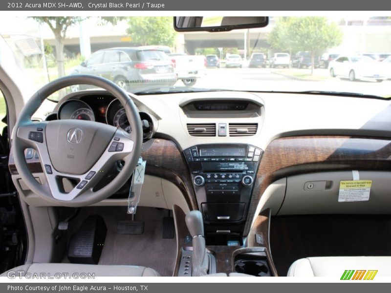 Crystal Black Pearl / Taupe 2012 Acura MDX SH-AWD