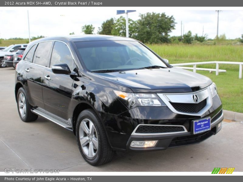 Crystal Black Pearl / Taupe 2012 Acura MDX SH-AWD