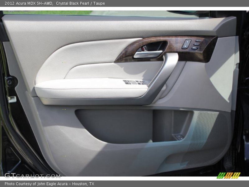Crystal Black Pearl / Taupe 2012 Acura MDX SH-AWD