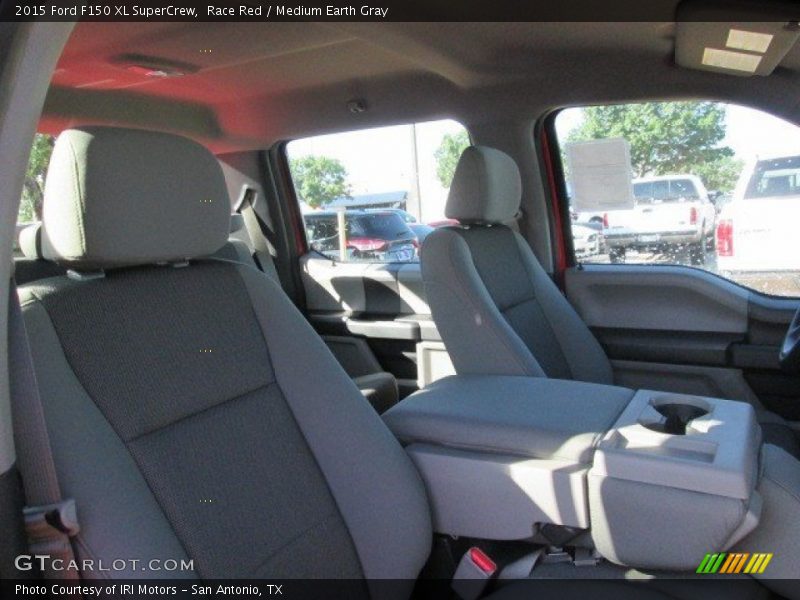 Race Red / Medium Earth Gray 2015 Ford F150 XL SuperCrew