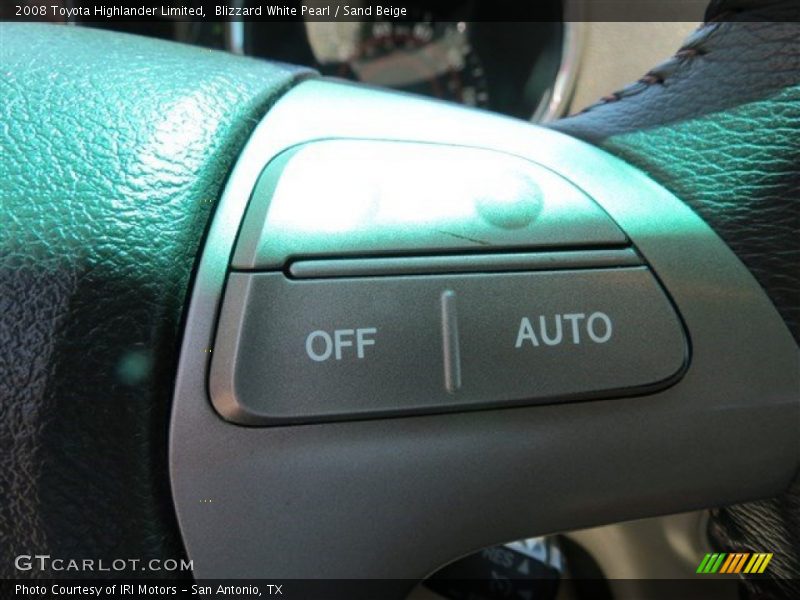 Blizzard White Pearl / Sand Beige 2008 Toyota Highlander Limited