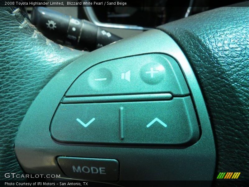Blizzard White Pearl / Sand Beige 2008 Toyota Highlander Limited