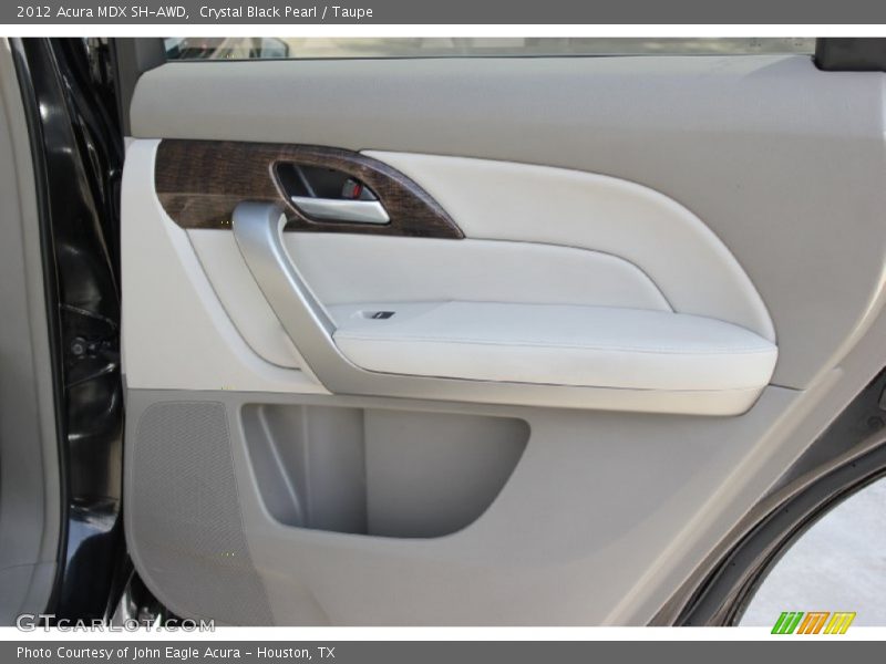 Crystal Black Pearl / Taupe 2012 Acura MDX SH-AWD