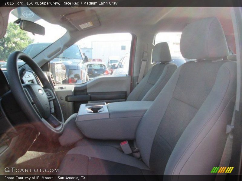 Race Red / Medium Earth Gray 2015 Ford F150 XL SuperCrew