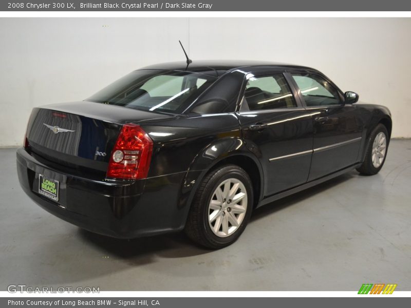 Brilliant Black Crystal Pearl / Dark Slate Gray 2008 Chrysler 300 LX