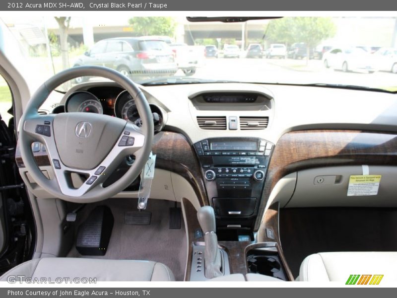 Crystal Black Pearl / Taupe 2012 Acura MDX SH-AWD