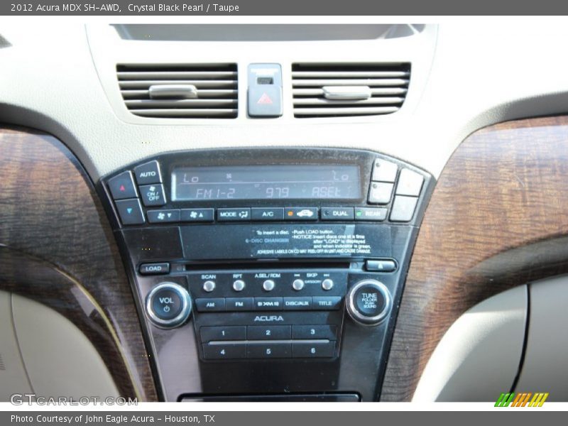 Crystal Black Pearl / Taupe 2012 Acura MDX SH-AWD