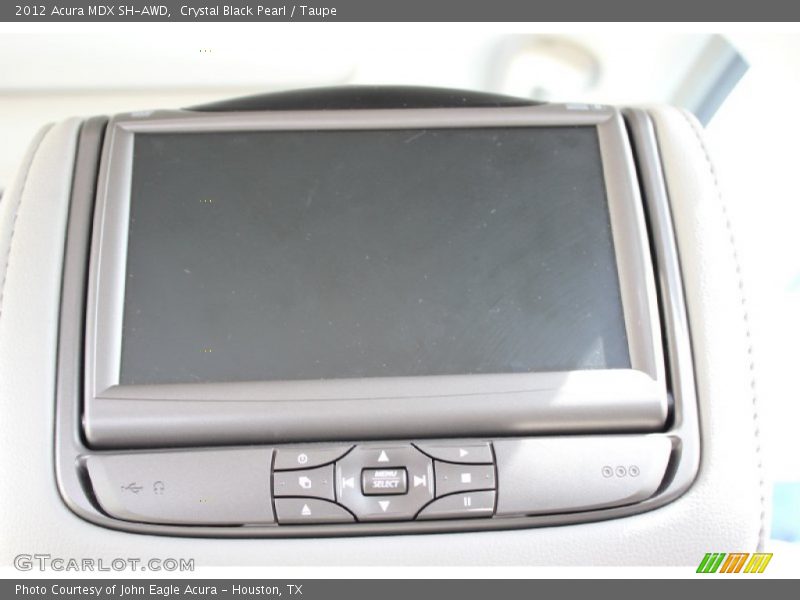 Crystal Black Pearl / Taupe 2012 Acura MDX SH-AWD