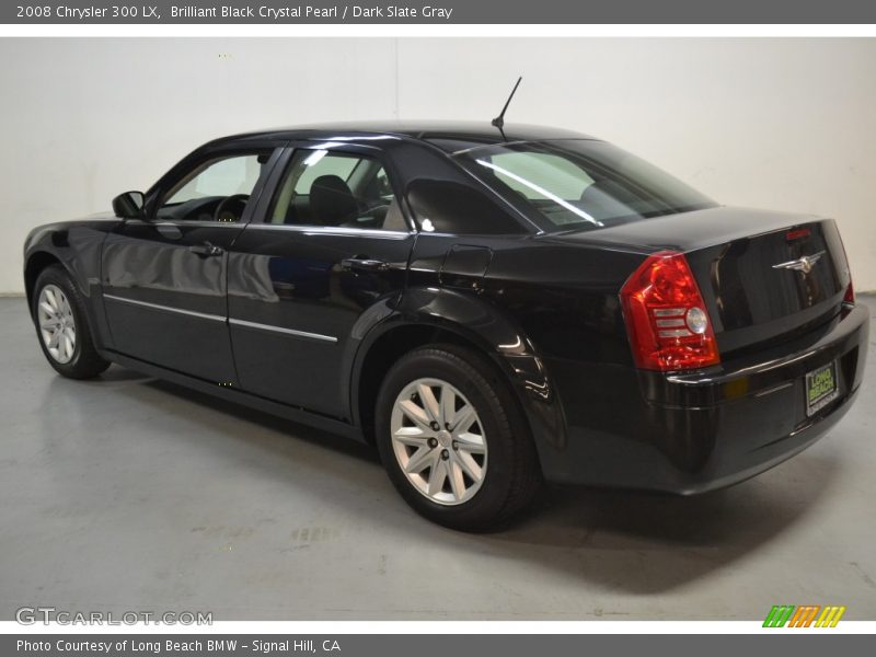 Brilliant Black Crystal Pearl / Dark Slate Gray 2008 Chrysler 300 LX