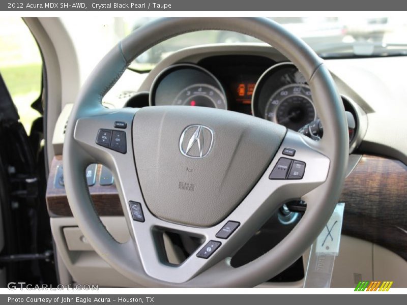 Crystal Black Pearl / Taupe 2012 Acura MDX SH-AWD