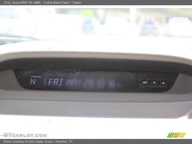Crystal Black Pearl / Taupe 2012 Acura MDX SH-AWD