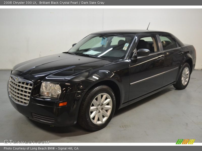Brilliant Black Crystal Pearl / Dark Slate Gray 2008 Chrysler 300 LX