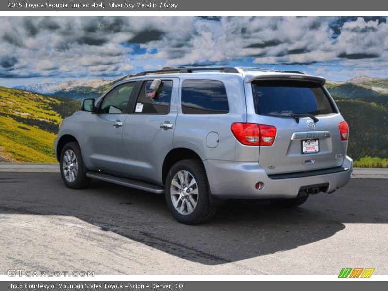 Silver Sky Metallic / Gray 2015 Toyota Sequoia Limited 4x4