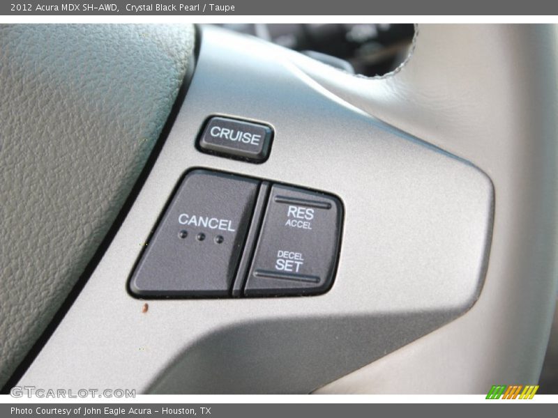 Crystal Black Pearl / Taupe 2012 Acura MDX SH-AWD