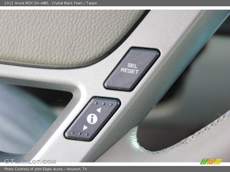 Crystal Black Pearl / Taupe 2012 Acura MDX SH-AWD