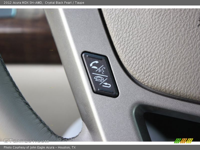 Crystal Black Pearl / Taupe 2012 Acura MDX SH-AWD