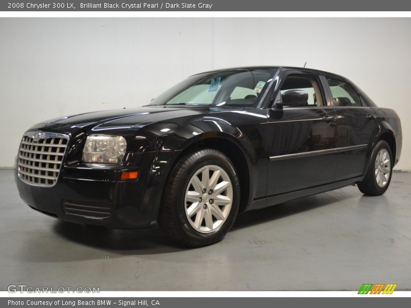 Brilliant Black Crystal Pearl / Dark Slate Gray 2008 Chrysler 300 LX