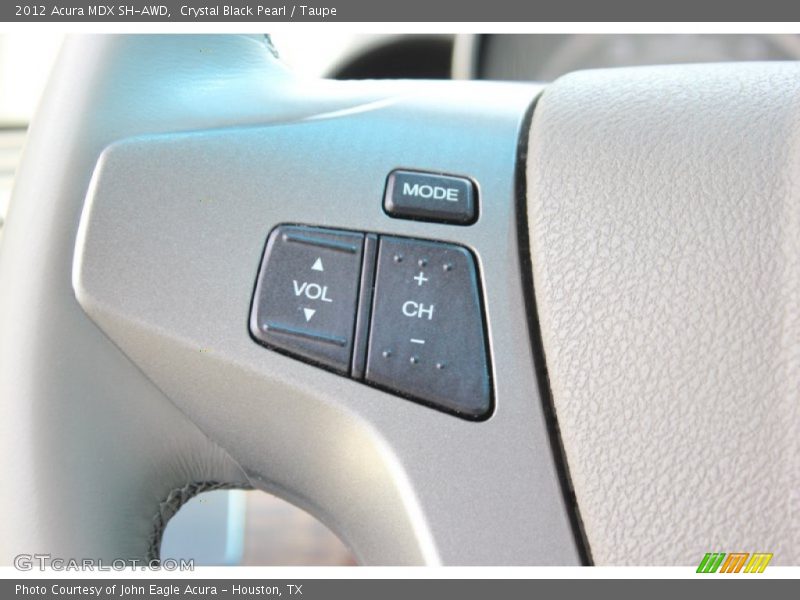 Crystal Black Pearl / Taupe 2012 Acura MDX SH-AWD