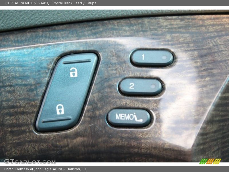 Crystal Black Pearl / Taupe 2012 Acura MDX SH-AWD