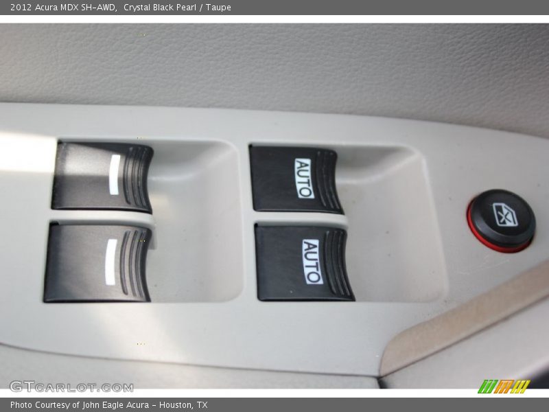 Crystal Black Pearl / Taupe 2012 Acura MDX SH-AWD