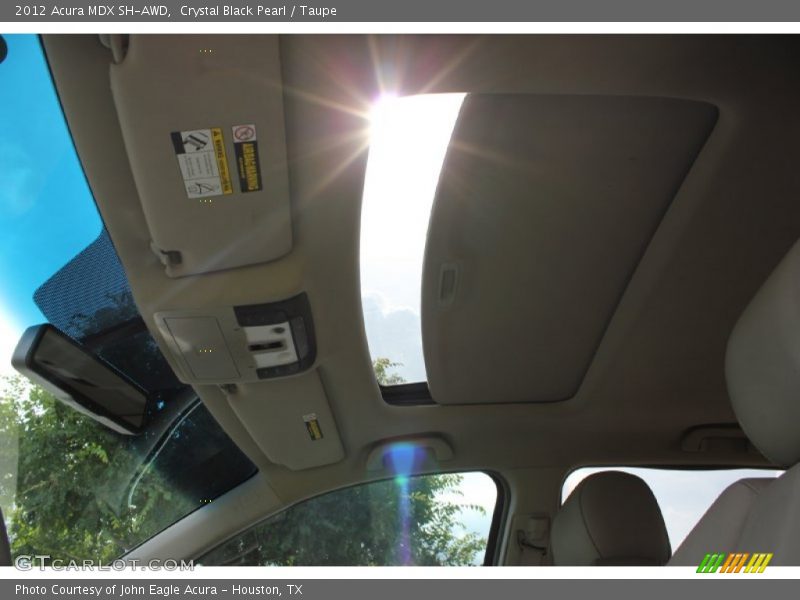 Crystal Black Pearl / Taupe 2012 Acura MDX SH-AWD