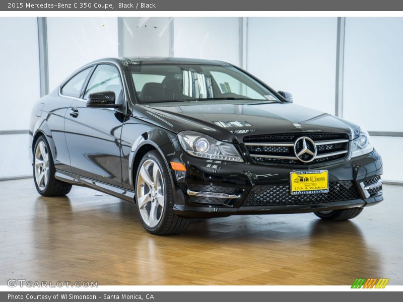 Black / Black 2015 Mercedes-Benz C 350 Coupe