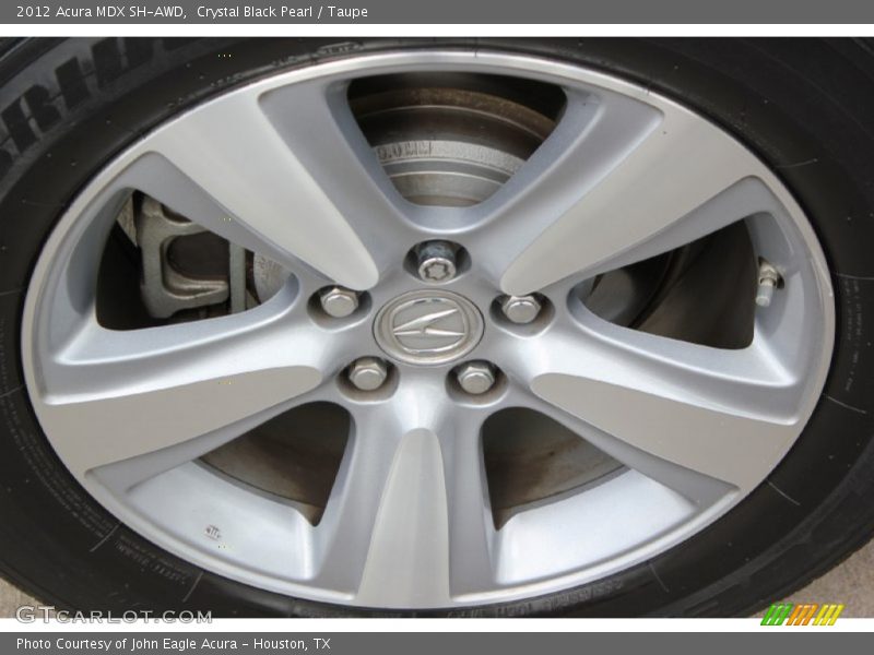Crystal Black Pearl / Taupe 2012 Acura MDX SH-AWD