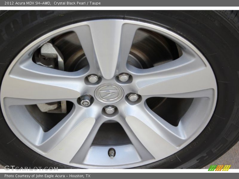 Crystal Black Pearl / Taupe 2012 Acura MDX SH-AWD