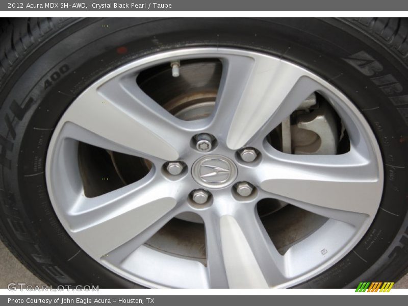 Crystal Black Pearl / Taupe 2012 Acura MDX SH-AWD
