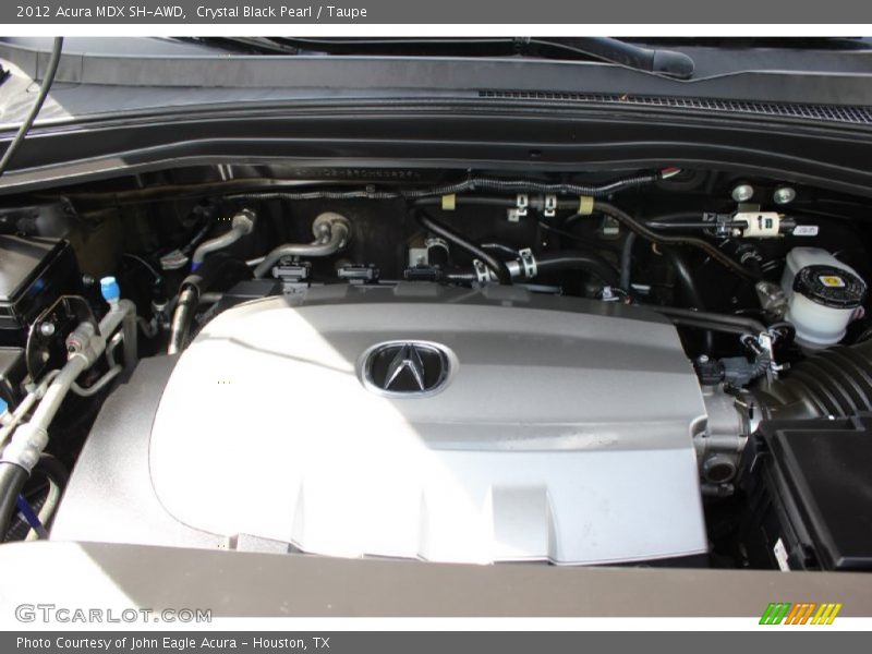 Crystal Black Pearl / Taupe 2012 Acura MDX SH-AWD