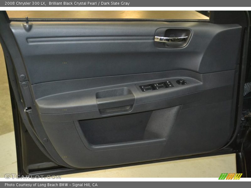 Brilliant Black Crystal Pearl / Dark Slate Gray 2008 Chrysler 300 LX