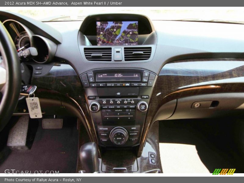 Aspen White Pearl II / Umber 2012 Acura MDX SH-AWD Advance