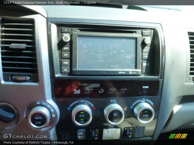 Silver Sky Metallic / Graphite 2014 Toyota Sequoia Platinum 4x4