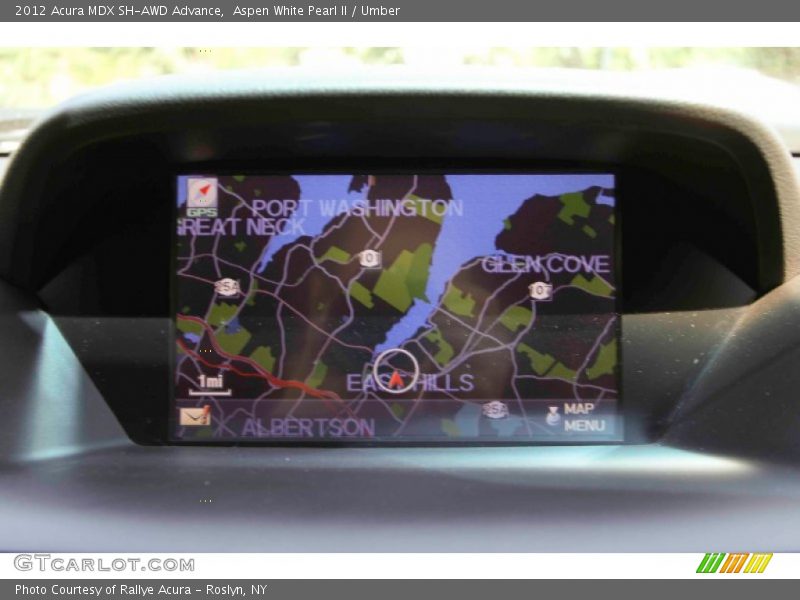 Aspen White Pearl II / Umber 2012 Acura MDX SH-AWD Advance