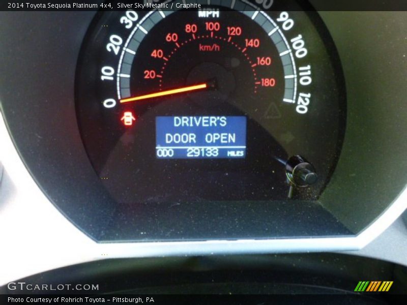 Silver Sky Metallic / Graphite 2014 Toyota Sequoia Platinum 4x4