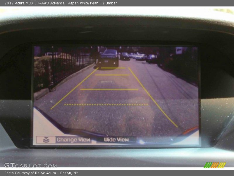 Aspen White Pearl II / Umber 2012 Acura MDX SH-AWD Advance