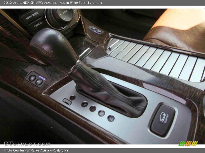 Aspen White Pearl II / Umber 2012 Acura MDX SH-AWD Advance
