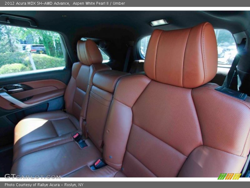Aspen White Pearl II / Umber 2012 Acura MDX SH-AWD Advance