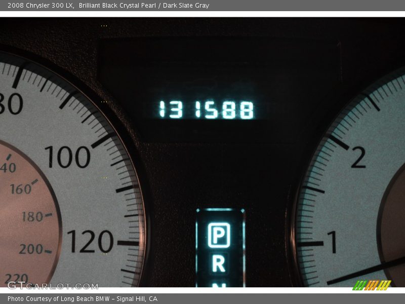 Brilliant Black Crystal Pearl / Dark Slate Gray 2008 Chrysler 300 LX