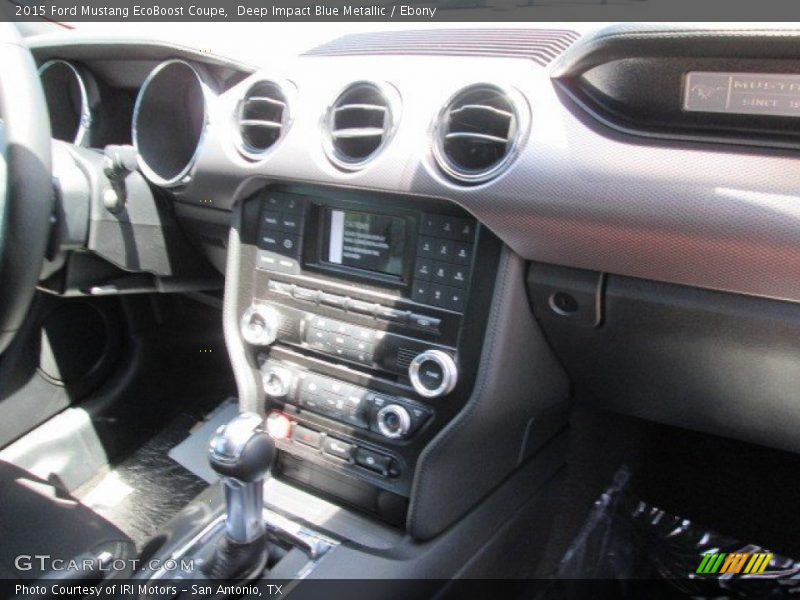 Deep Impact Blue Metallic / Ebony 2015 Ford Mustang EcoBoost Coupe