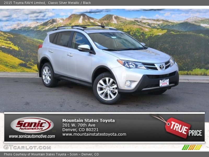 Classic Silver Metallic / Black 2015 Toyota RAV4 Limited