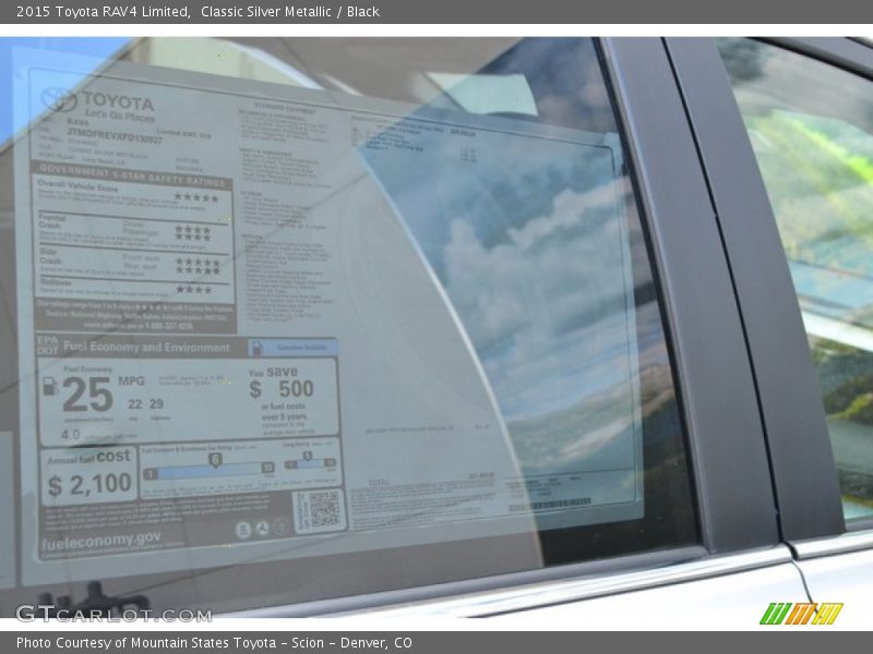 Classic Silver Metallic / Black 2015 Toyota RAV4 Limited