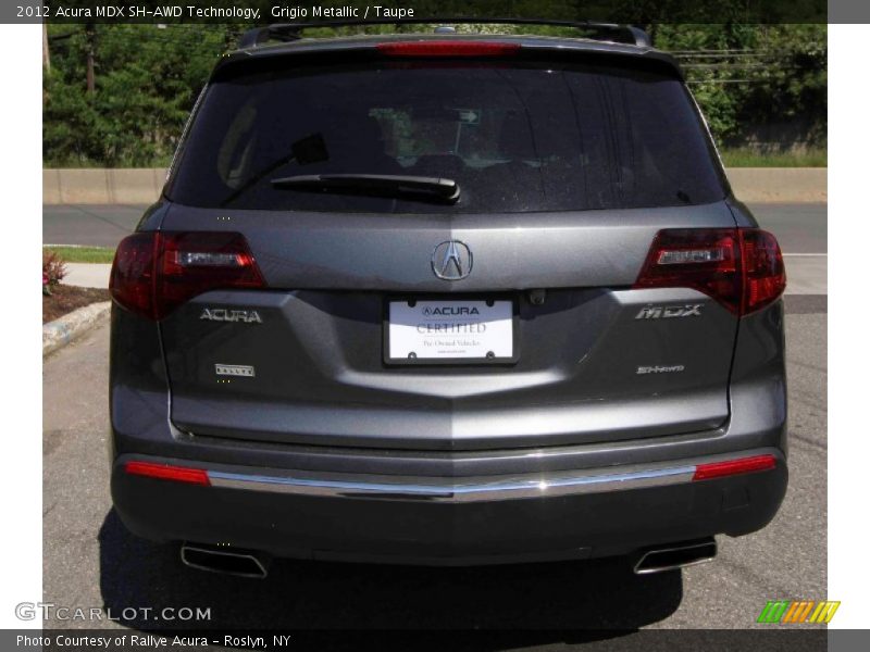 Grigio Metallic / Taupe 2012 Acura MDX SH-AWD Technology