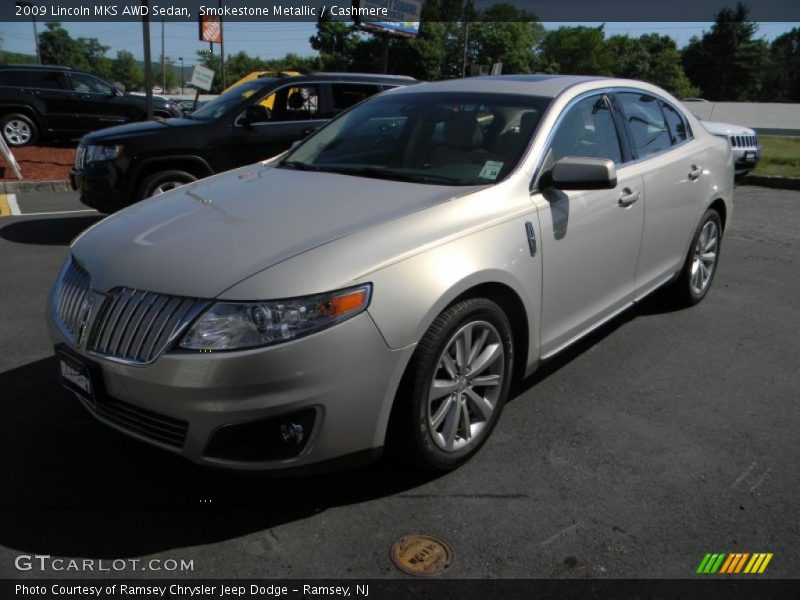 Smokestone Metallic / Cashmere 2009 Lincoln MKS AWD Sedan