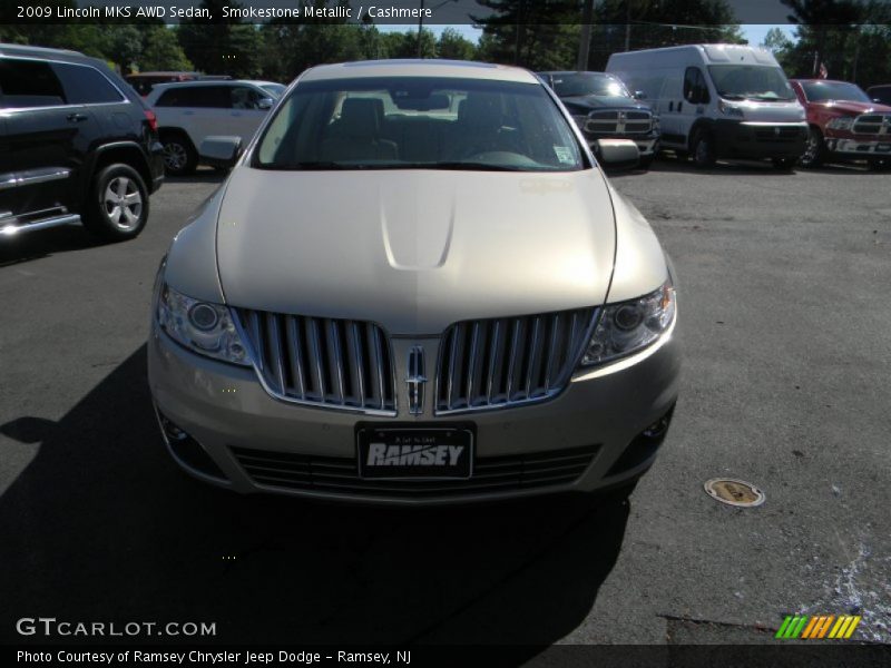 Smokestone Metallic / Cashmere 2009 Lincoln MKS AWD Sedan