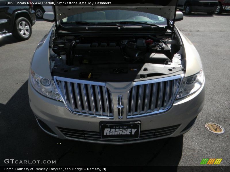 Smokestone Metallic / Cashmere 2009 Lincoln MKS AWD Sedan