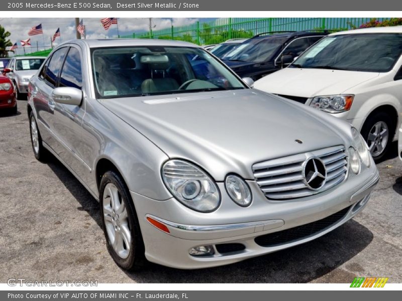 Desert Silver Metallic / Stone 2005 Mercedes-Benz E 500 Sedan