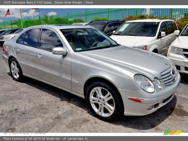 Desert Silver Metallic / Stone 2005 Mercedes-Benz E 500 Sedan